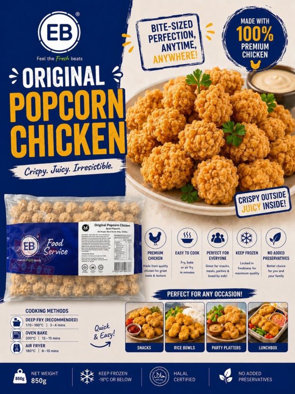 EB KRANCH Original Popcorn Chicken 原味鸡米花