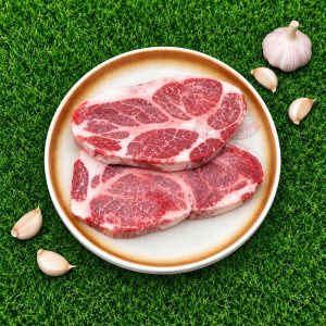 Iberico Pork Collar Chop 伊比利亞黑豬颈肉扒 - 1cm